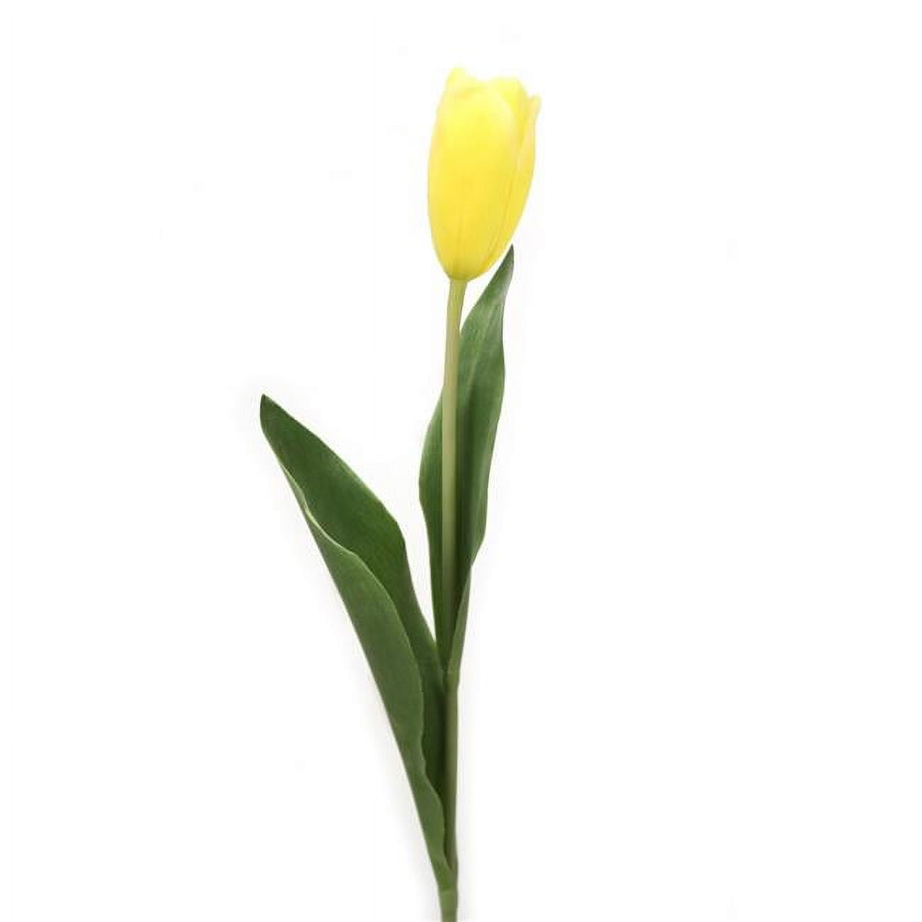 Picture of Distinctive Designs DI-760-WH 25.5&apos; Tulip Stem with 2 Leaves in White