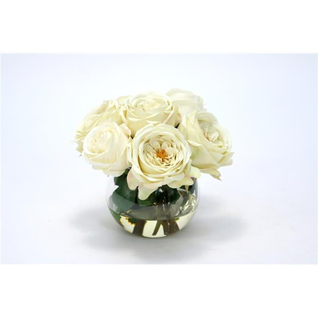 Unisex Cream White in Rose Bowl - Green