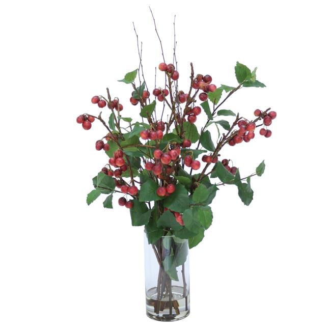 Picture of Disttive Designs 17145A Unisex Cherries in Tall Round Glass - Red