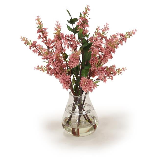 Unisex Pink Lilac in Rimmed Glass