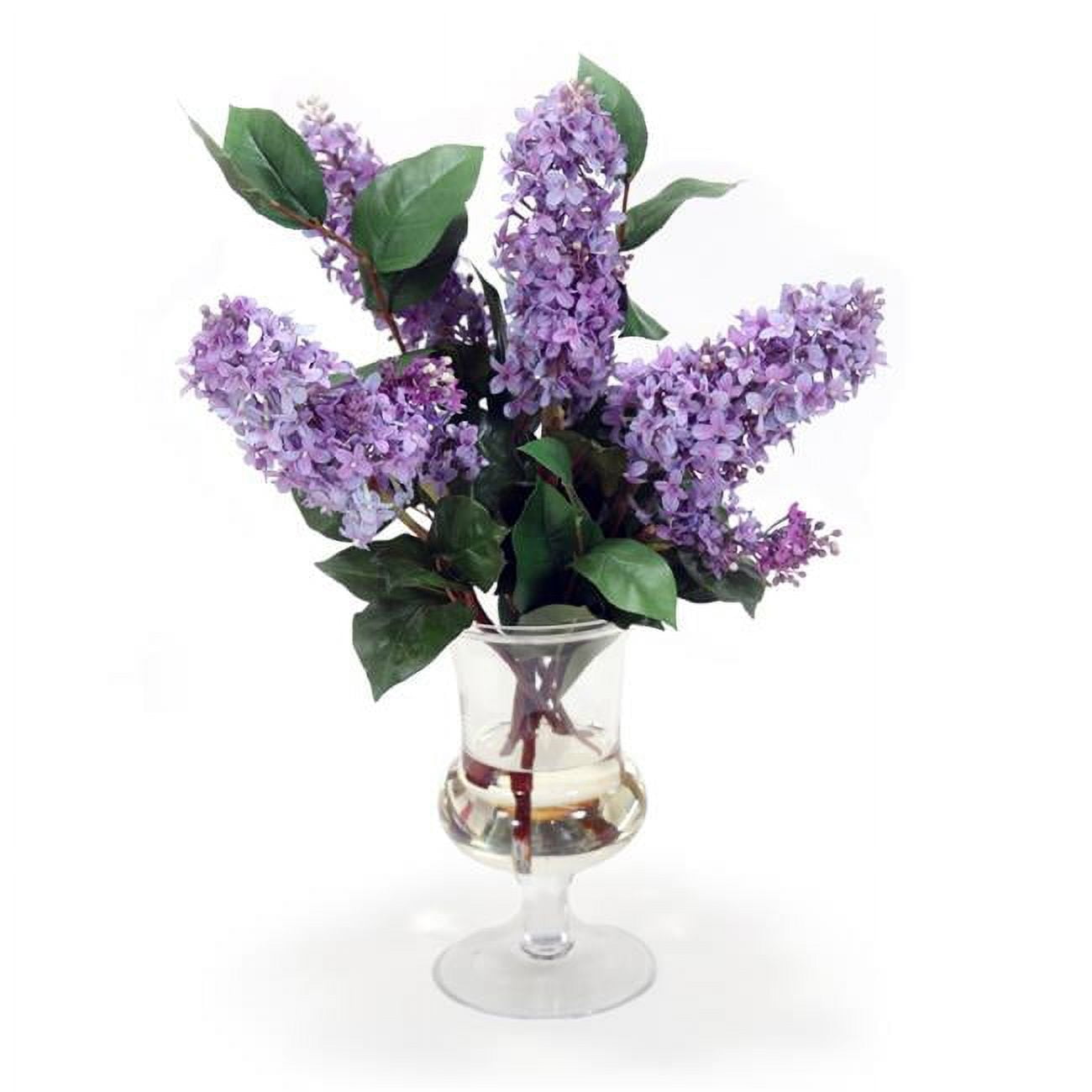 Disttive Designs 17256 Unisex Lavender & Blue Lilac in Glass Urn - Purple