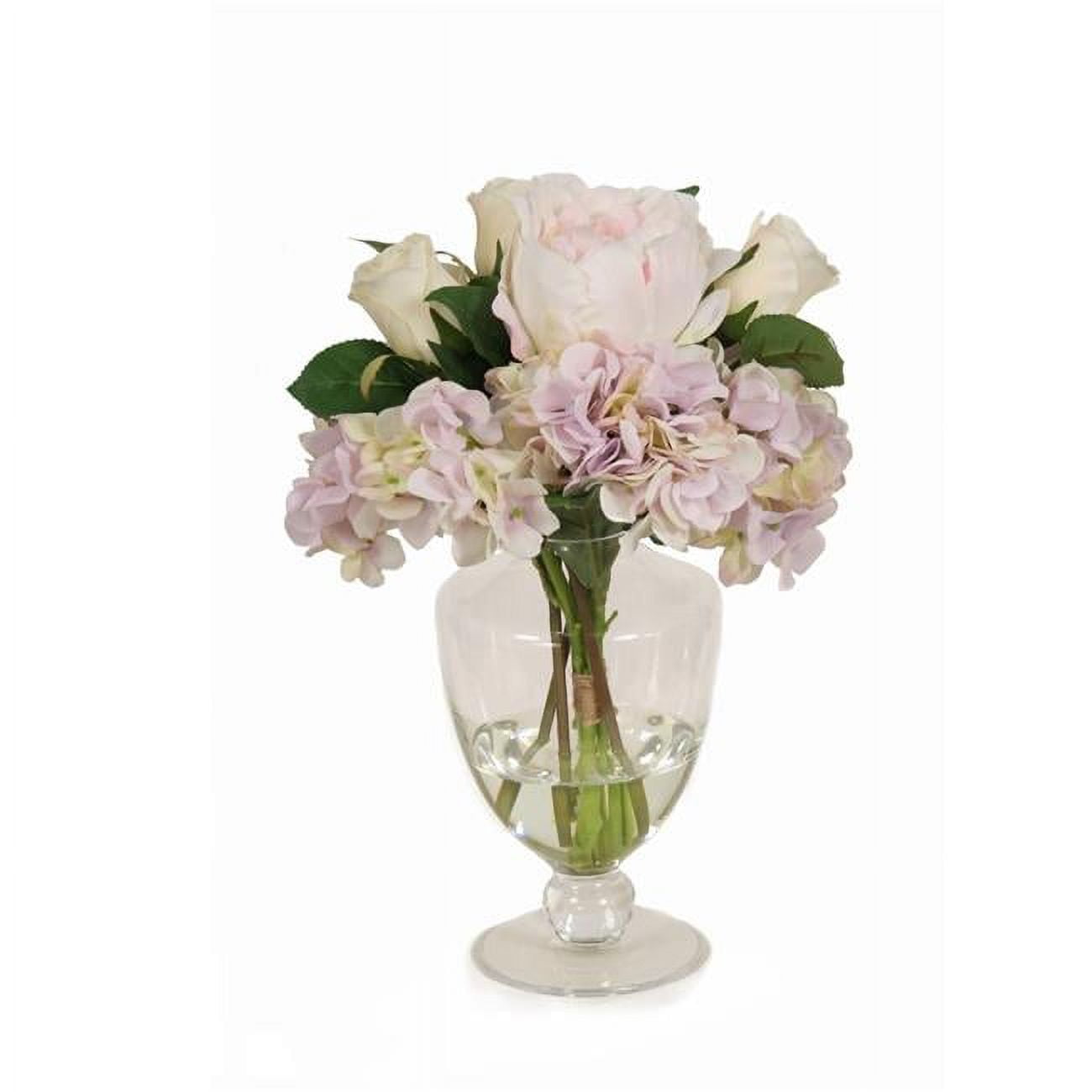 Unisex Lavender Hydrangea with Rose & Peonies - Purple