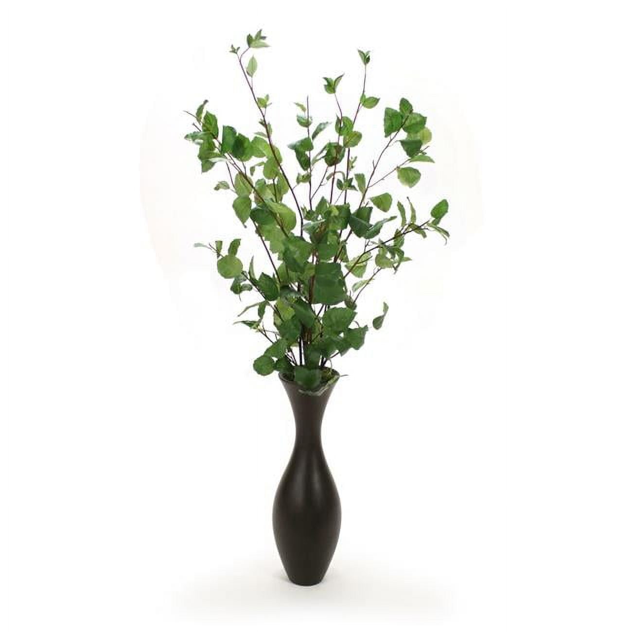 Unisex Elm Branched in Wood Flared Vase - Green