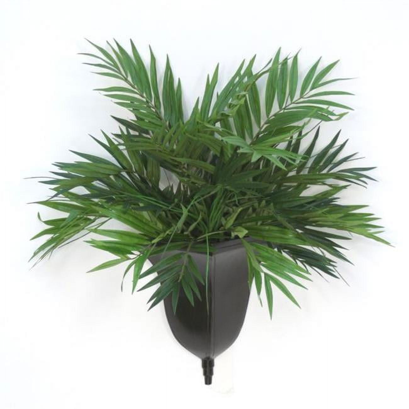 Unisex Parlor Palm in Wall Sconce - Green