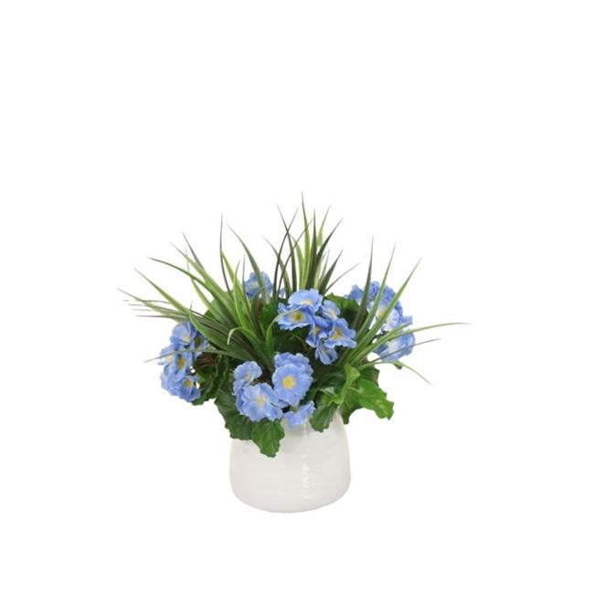 Unisex Blue Primrose Mix in White Container