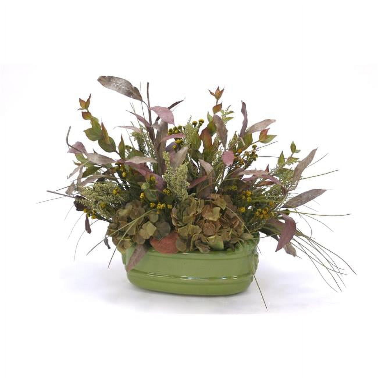 Unisex Fall Tones in Green Planter - Green