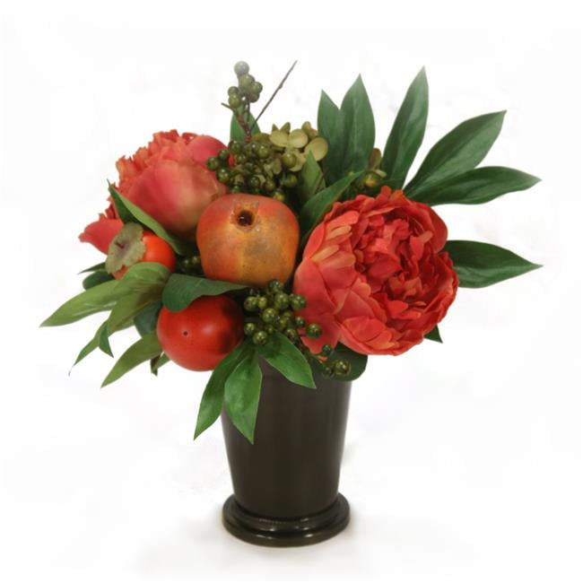 Unisex Hydrangea & Peony in Small Juliet Cup - Green
