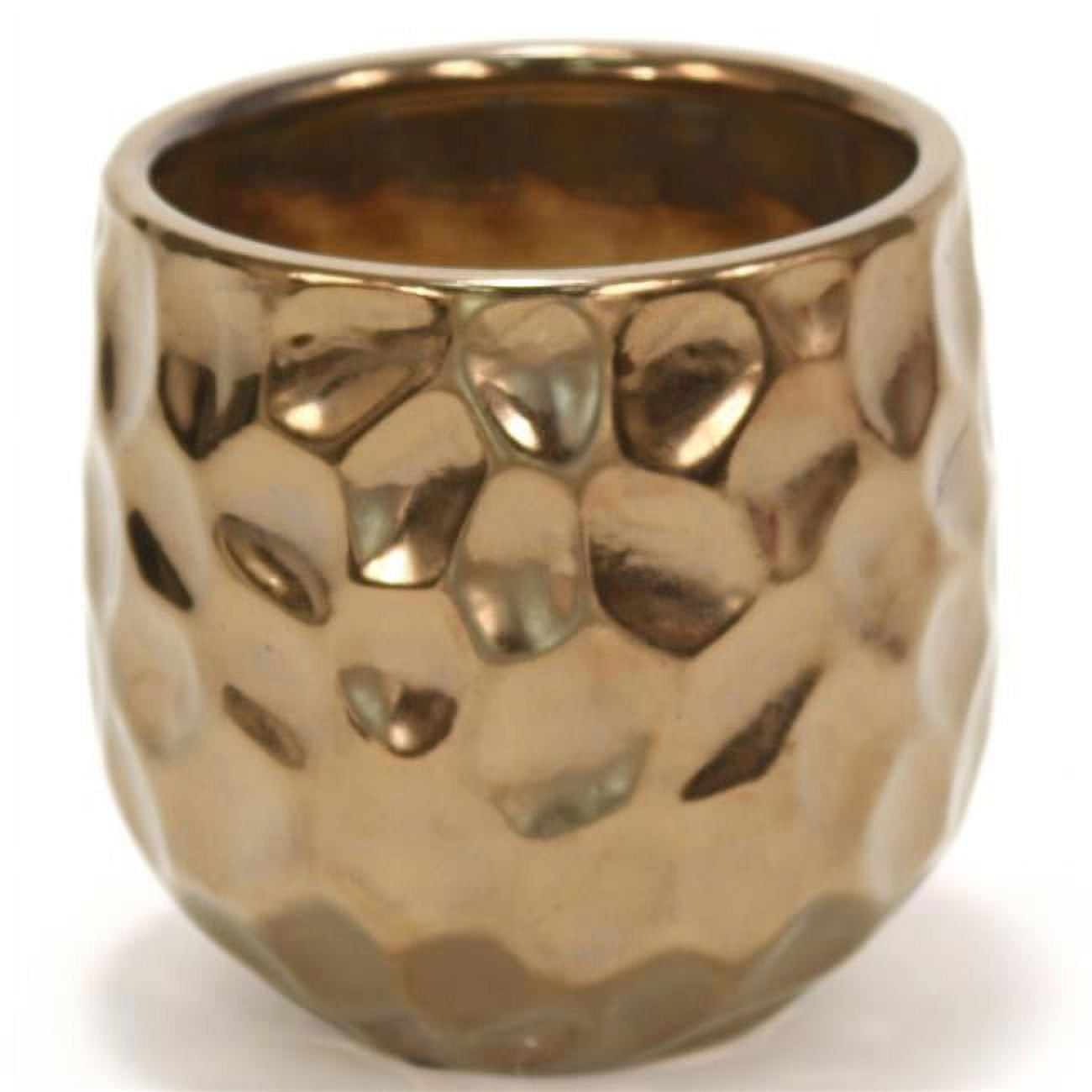 Unisex Large Burnt Gold Gabi Planter - Green