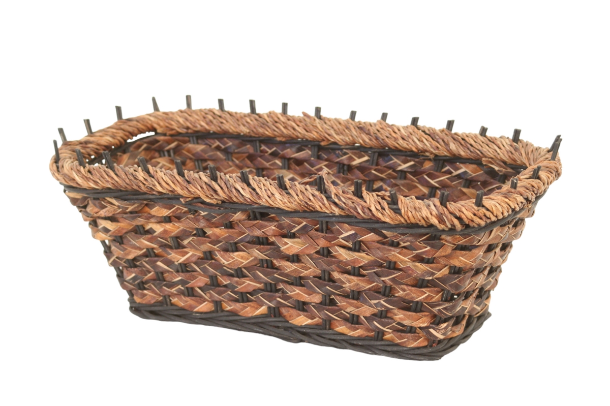 Distinctive Designs DB-628 Mila-Rectangular Braided Lampajanay - Black & Brown