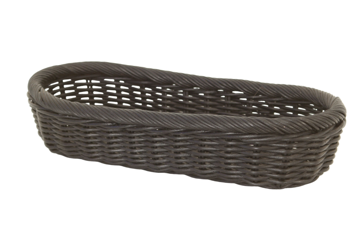 Zoey Oval Basket - Black - 3 lbs - Elegant Decorative Storage Solution