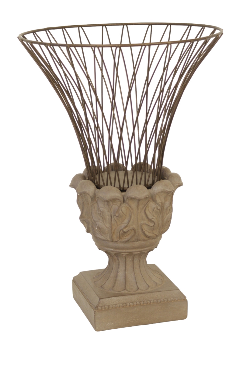 Distinctive Designs DB-900 Wire Urn with a Small Scroll Pedestal Stand