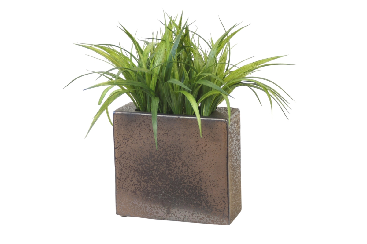 Distinctive Designs 20134 Grass in Bronze Planter