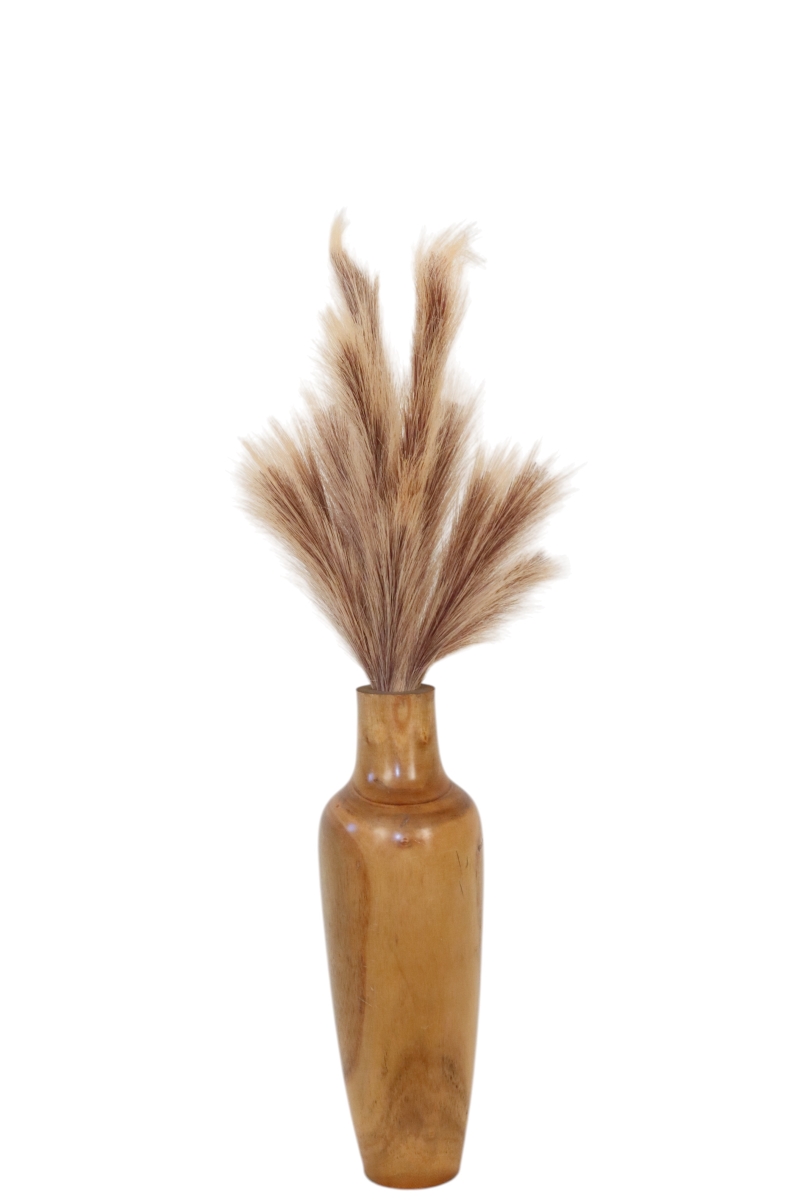 Distinctive Designs 20157 Pampas Plumes in Wood Vase