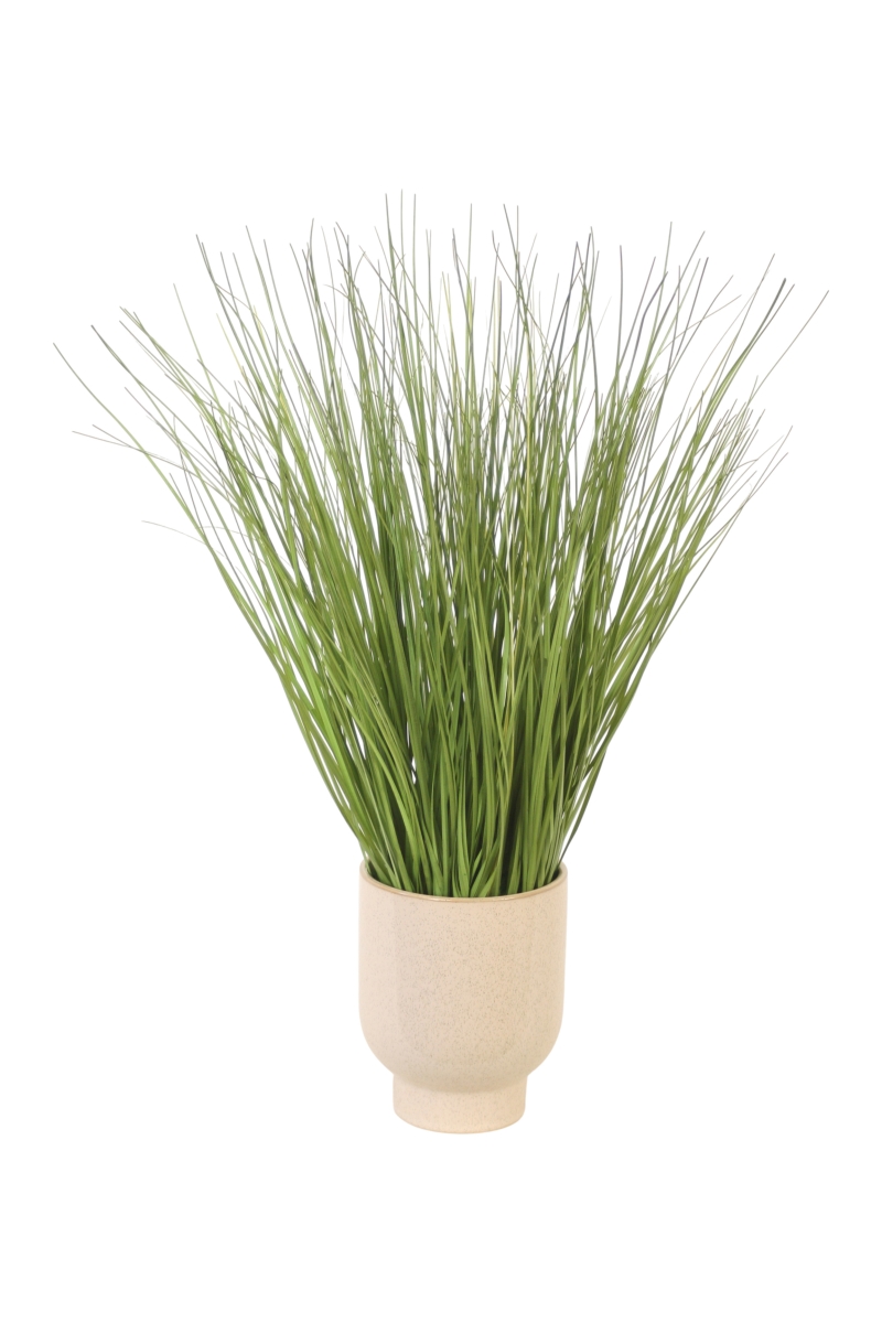 Distinctive Designs 20193 Green Grass in Beige Pot