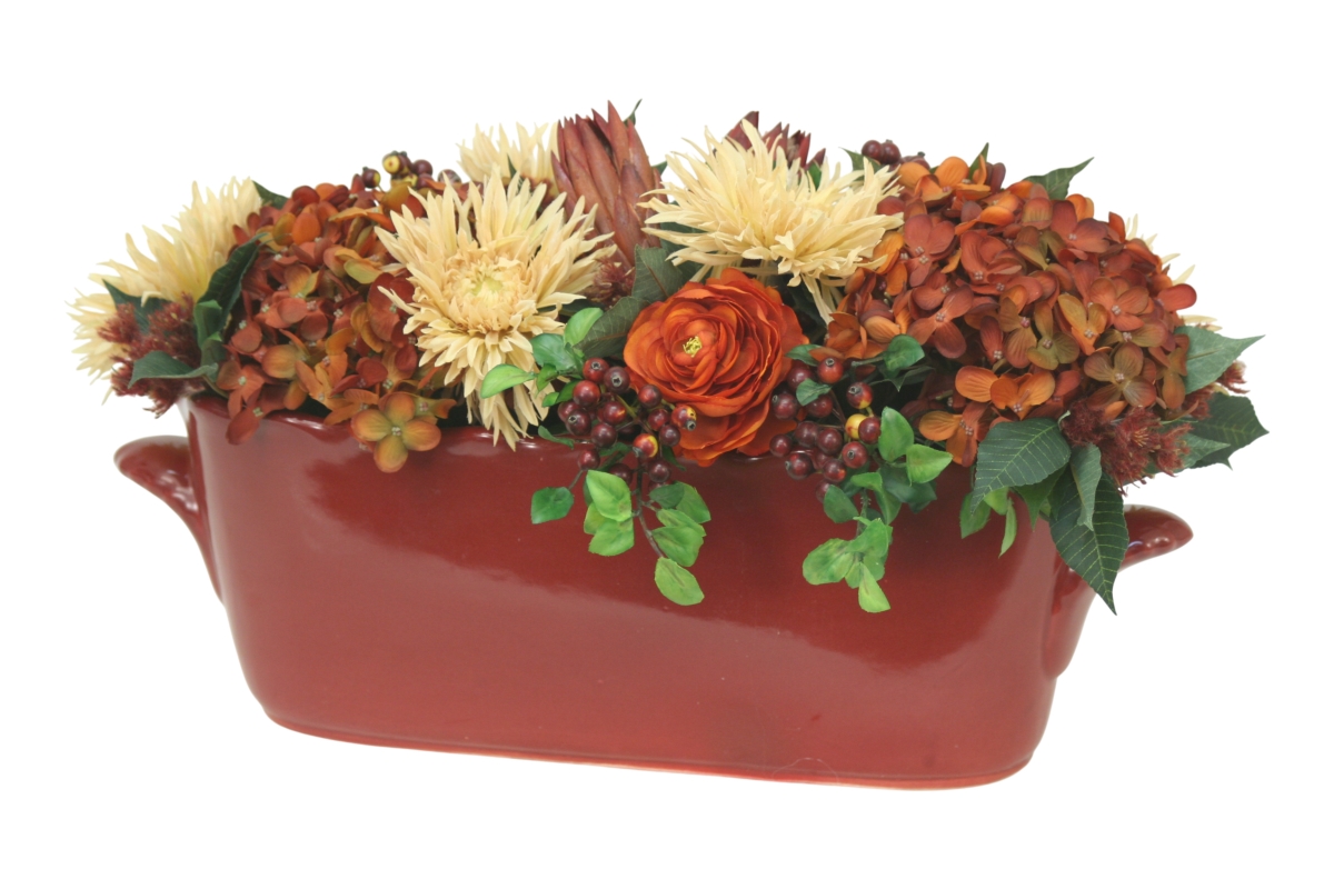 Distinctive Designs 30127 Fall Garden Mix in Oval Planter