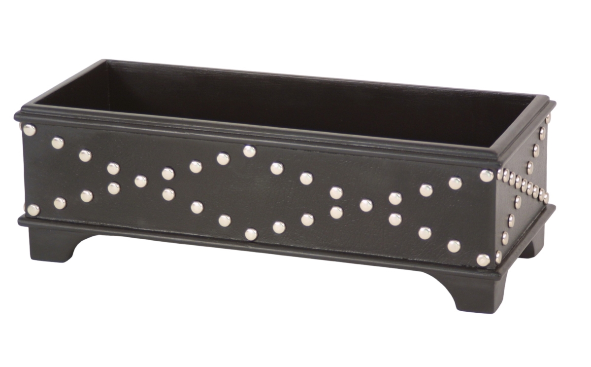 Distinctive Designs DB282JB Leather Box With Silver Rivet