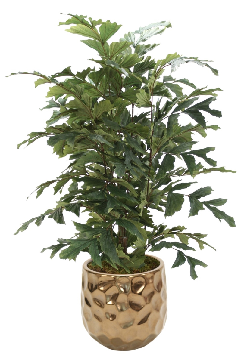 2852G Distinctive Designs 4' Fishtail Palm in Gold Gabbi Planter
