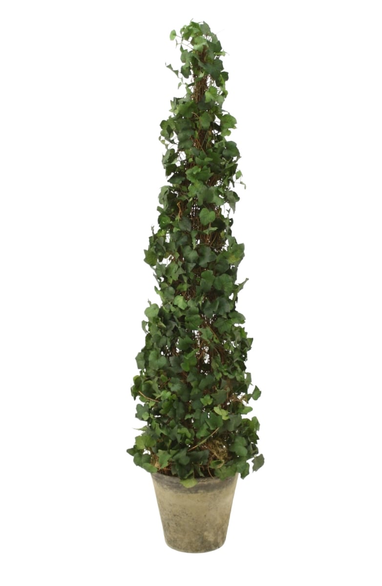 Distinctive Designs DT-380 Ivy Topiary in Aged Stone Planter/ (Set of 1)