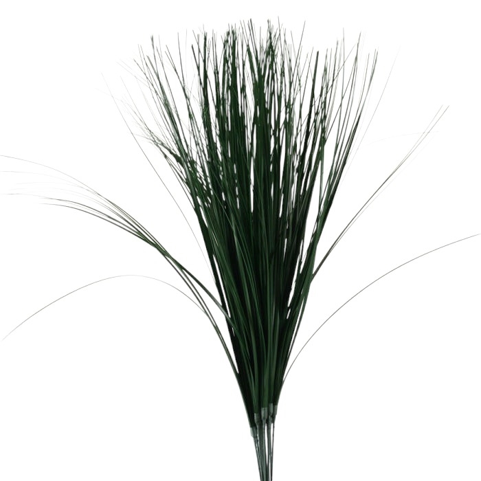 DG-195-DKGR Artificial 18 Inch Isolyptus Bundle  Realistic Faux Decorative Grass Stems for Vase & Modern Home Dcor