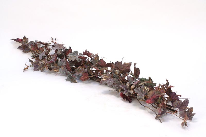 XS-103A Frosted Grape Leaf Swag (Set of 2)