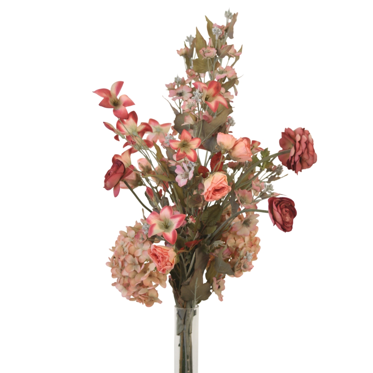 BQ-14 Hydrangea, Ranunculas, with Mixed Flowers Bouquet