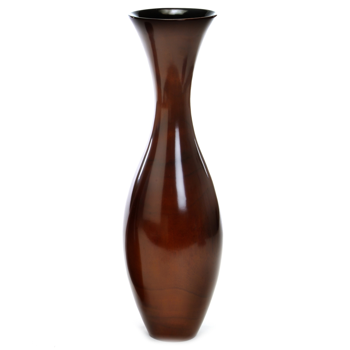 Distinctive Designs DDI530LG Wood Vase Flared Mahogany 24.5