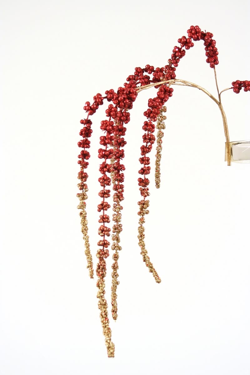 XS-71-BUGO 43' HANGING GLITTER AMARANTHUS (Set of 12)
