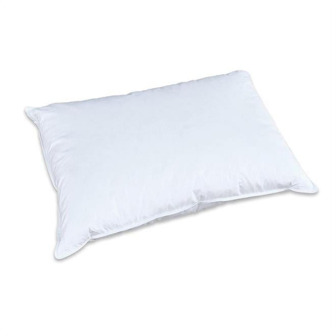 Picture of Creative Living Solutions CLS-FP-KG 20 x 36 in. Natural Goose Feather & Down 100 Percent Cotton Case King Size Pillow&#44; White