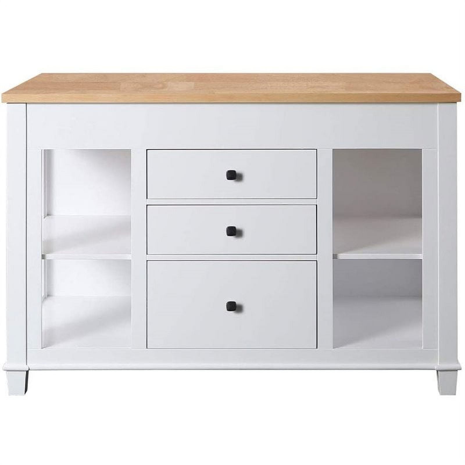 39.88 cu. ft. Medley Kitchen Island with Slide Out Table, White