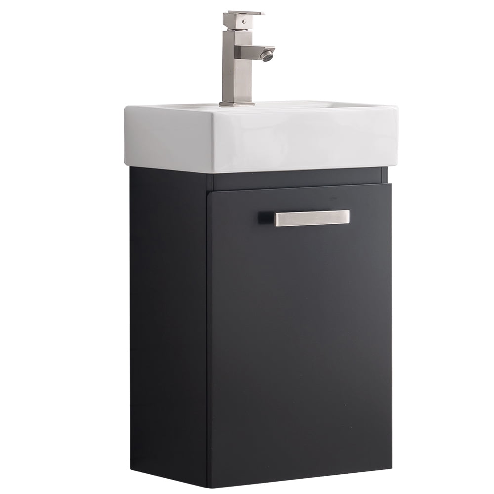 4.68 cu. ft. Stella Bath Vanity with Porcelain Vanity Top & White Basin, Blue