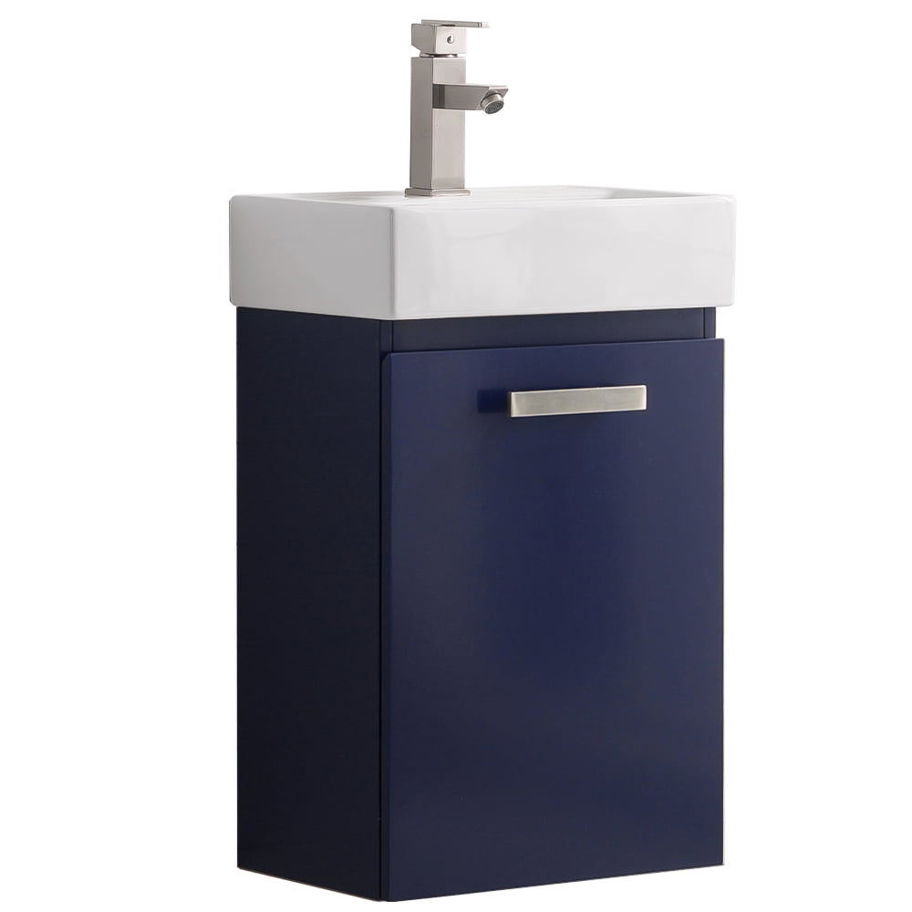 4.68 cu. ft. Stella Bath Vanity with Porcelain Vanity Top & White Basin, Oak