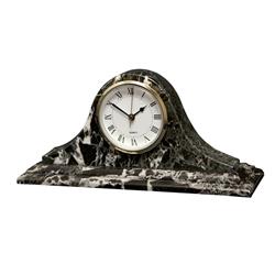 CL20-BZ Saturn Clock, Black Zebra Marble Mantle