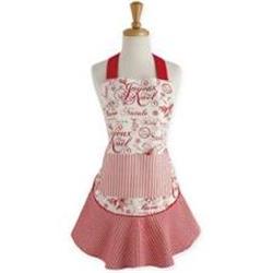 Picture of Design Imports Vintage Christmas Ruffle Apron
