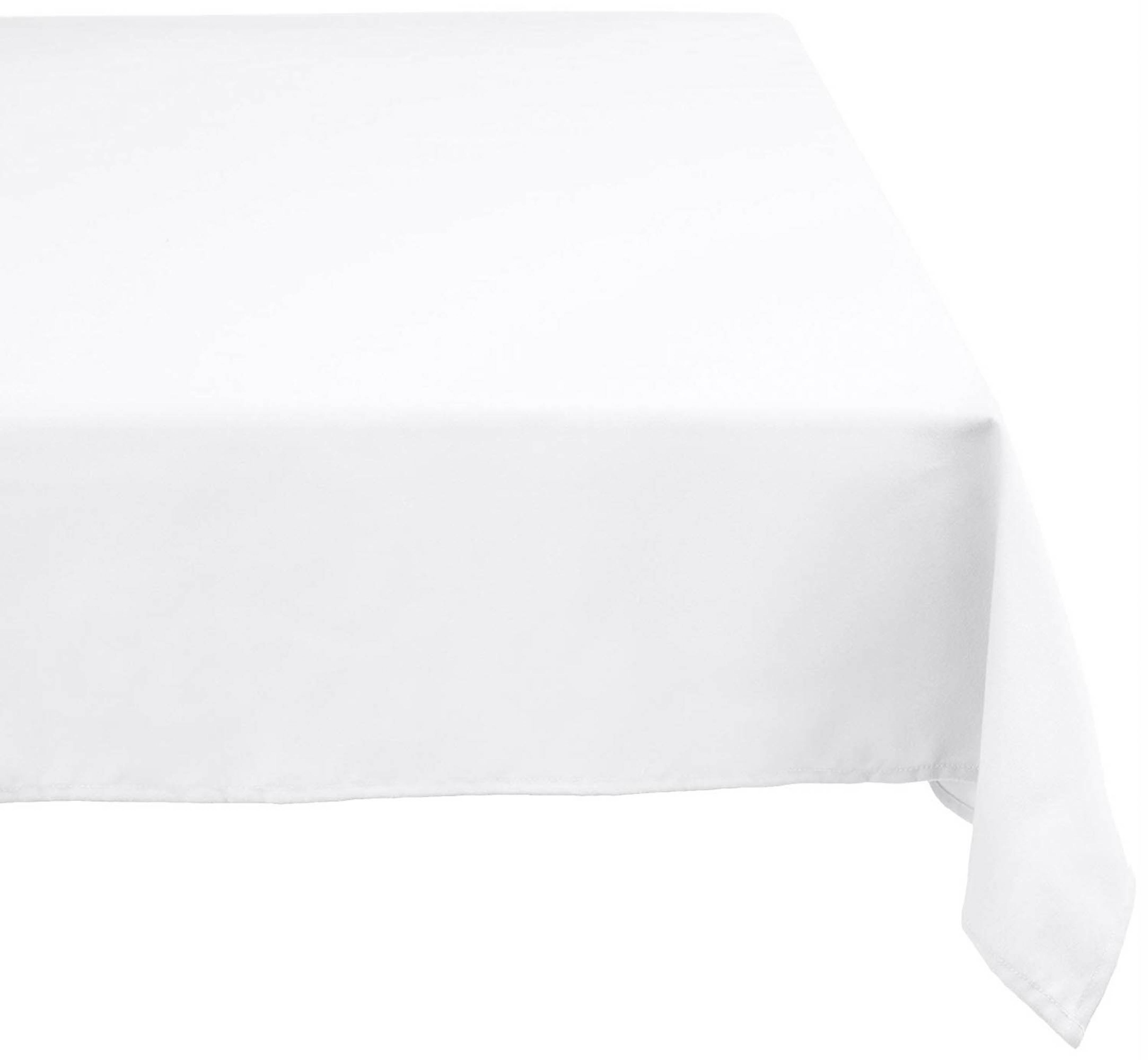 White Polyester Tablecloth 60X84 inch