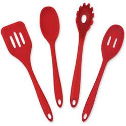 Picture of Design Imports Red 4 piece Kitchen Cooking Set