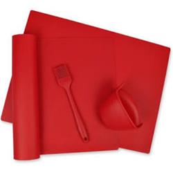 Picture of Design Imports Red 4-Piece Kitchen Baking Set