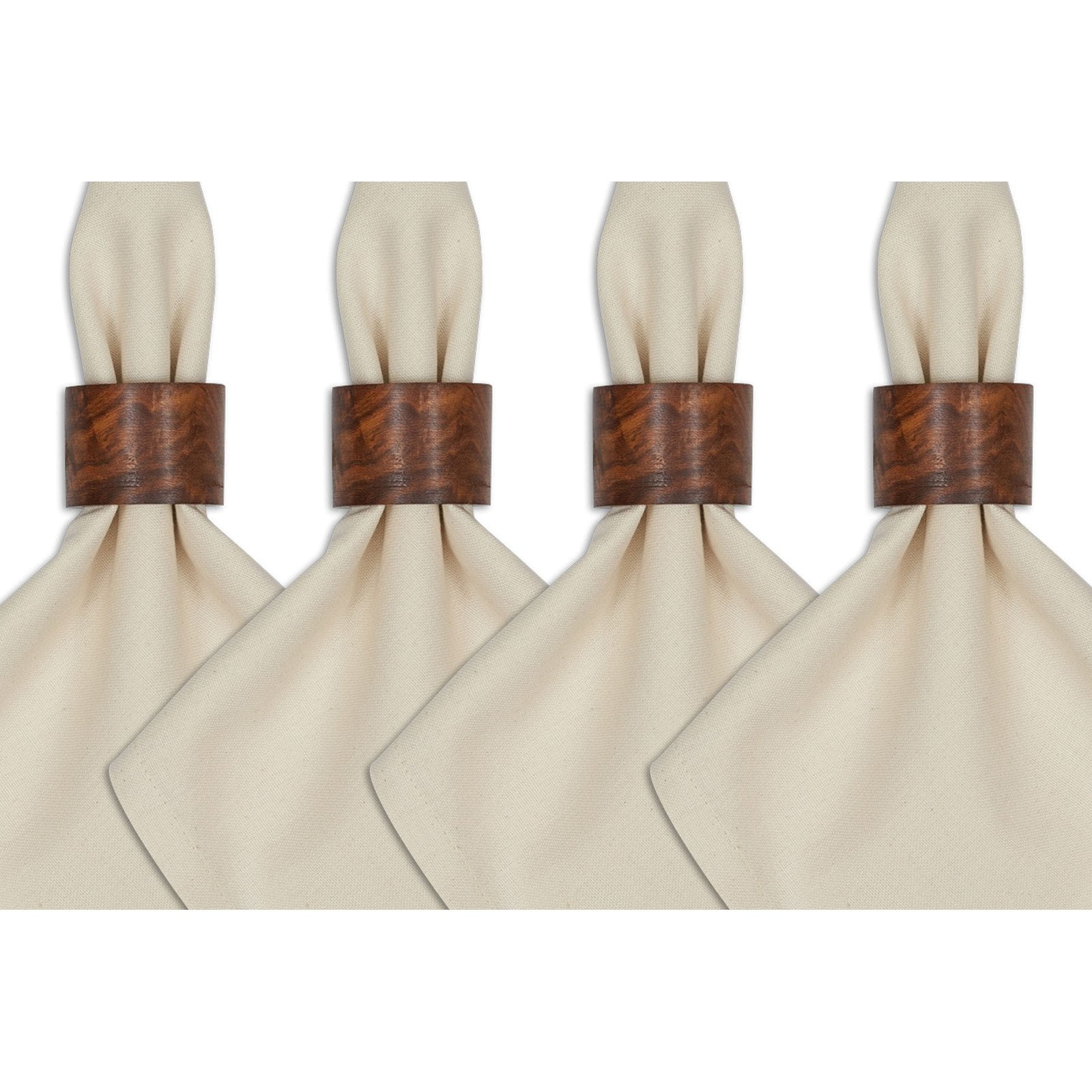 Picture of Design Imports Wood Band Napkin Ring Set of 4