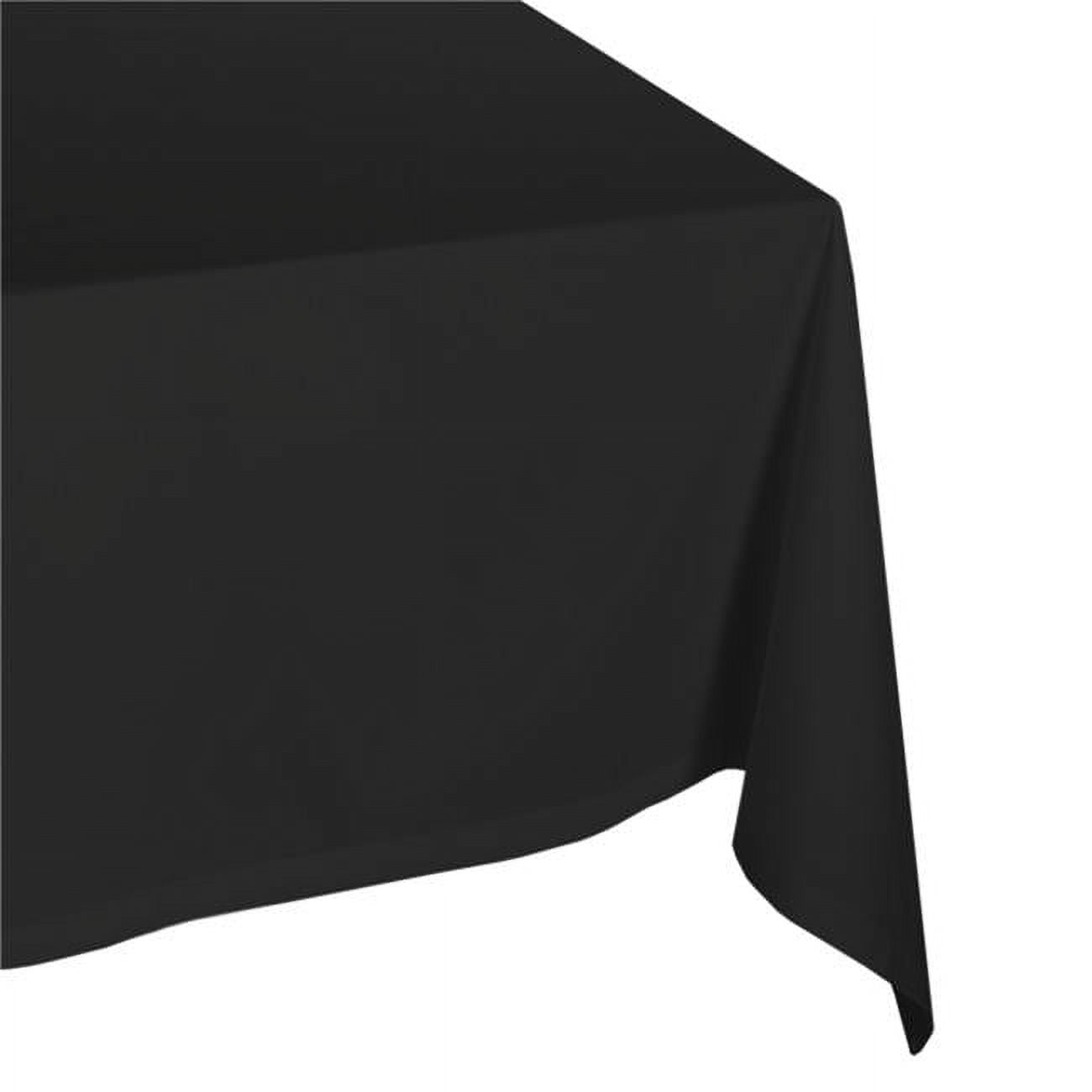 Picture of Design Imports Black Polyester Tablecloth 60X84 inch