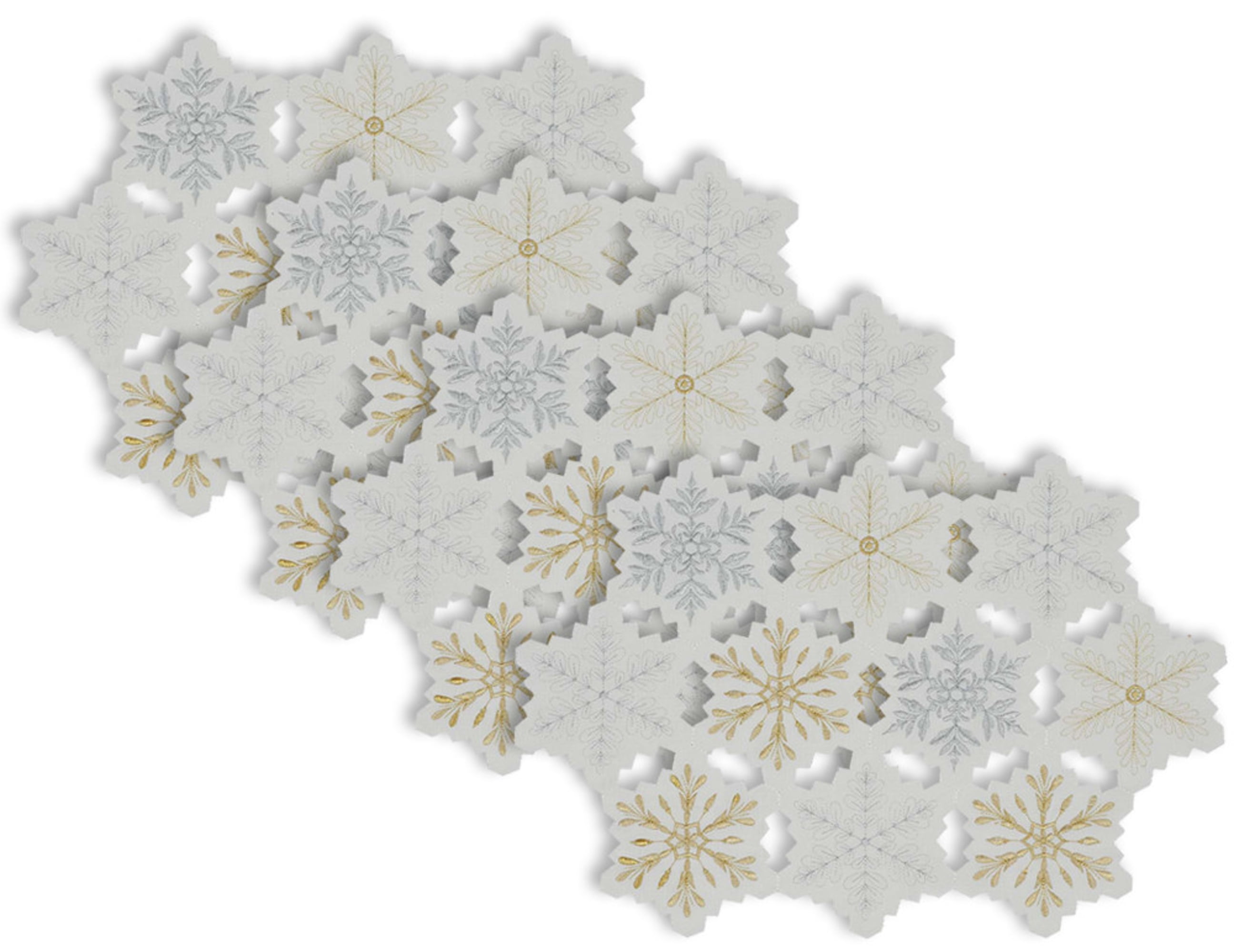 Picture of Design Imports Placemat Embroidered SnowfLake Set of 4