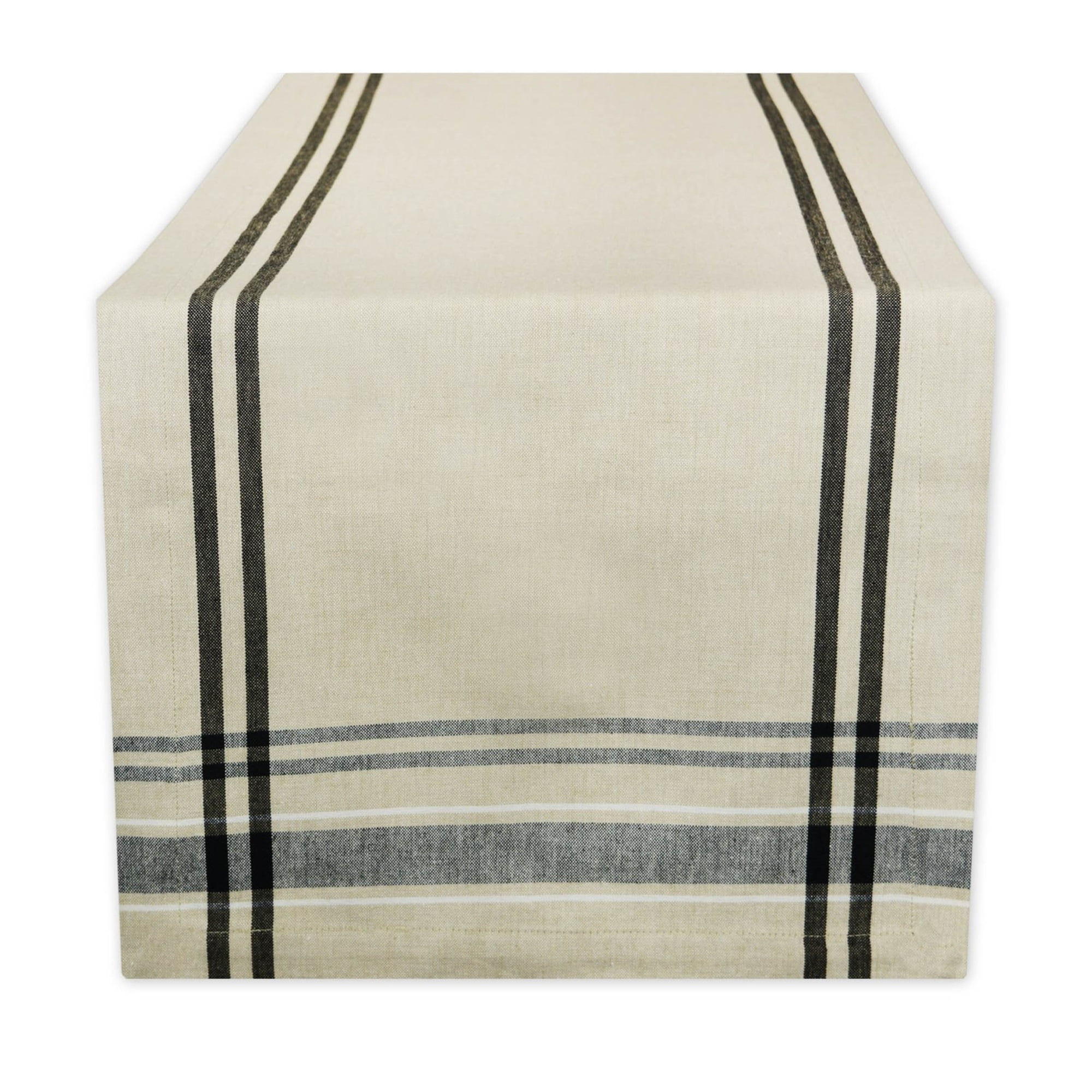 Picture of Design Imports Black French Stripe Table Runner 14X108 inch