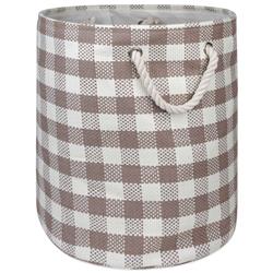 Picture of Design Imports CAMZ10172 Round Paper Bin - Checkers Stone&#44; Large