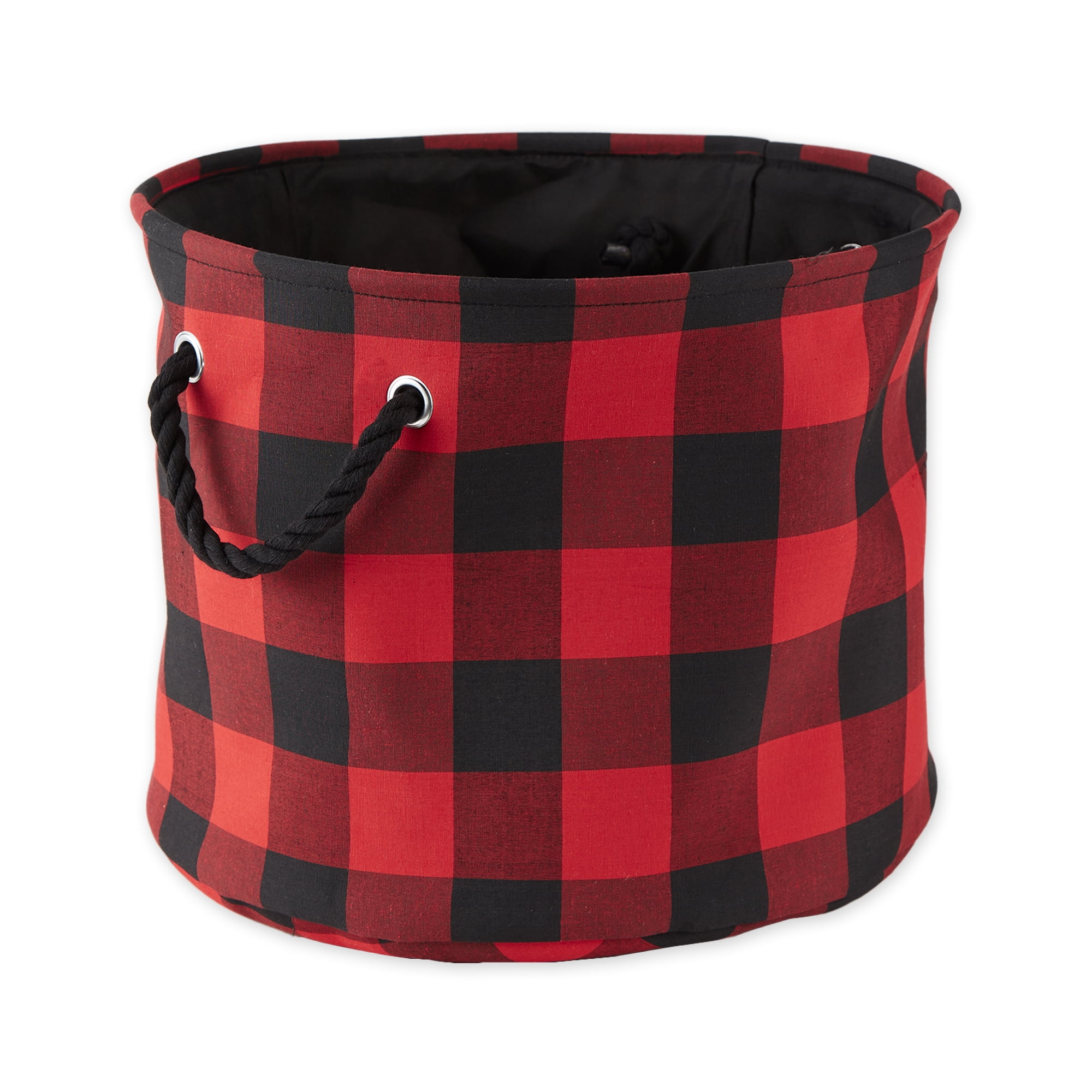 Picture of Design Imports CAMZ10459 Polyester Bin - Buffalo Check Red & Black&#44; 12 x 15 x 15 in.