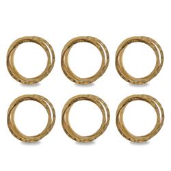 Picture of Design Imports CAMZ10572 Gold Intertwined Napkin Ring - Set of 6
