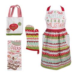 Picture of Design Imports CAMZ10653 Cozy Christmas Kitchen Set - Set of 4