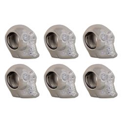 Picture of Design Imports CAMZ10887 Silver Skull Napkin Ring Set - Set of 6