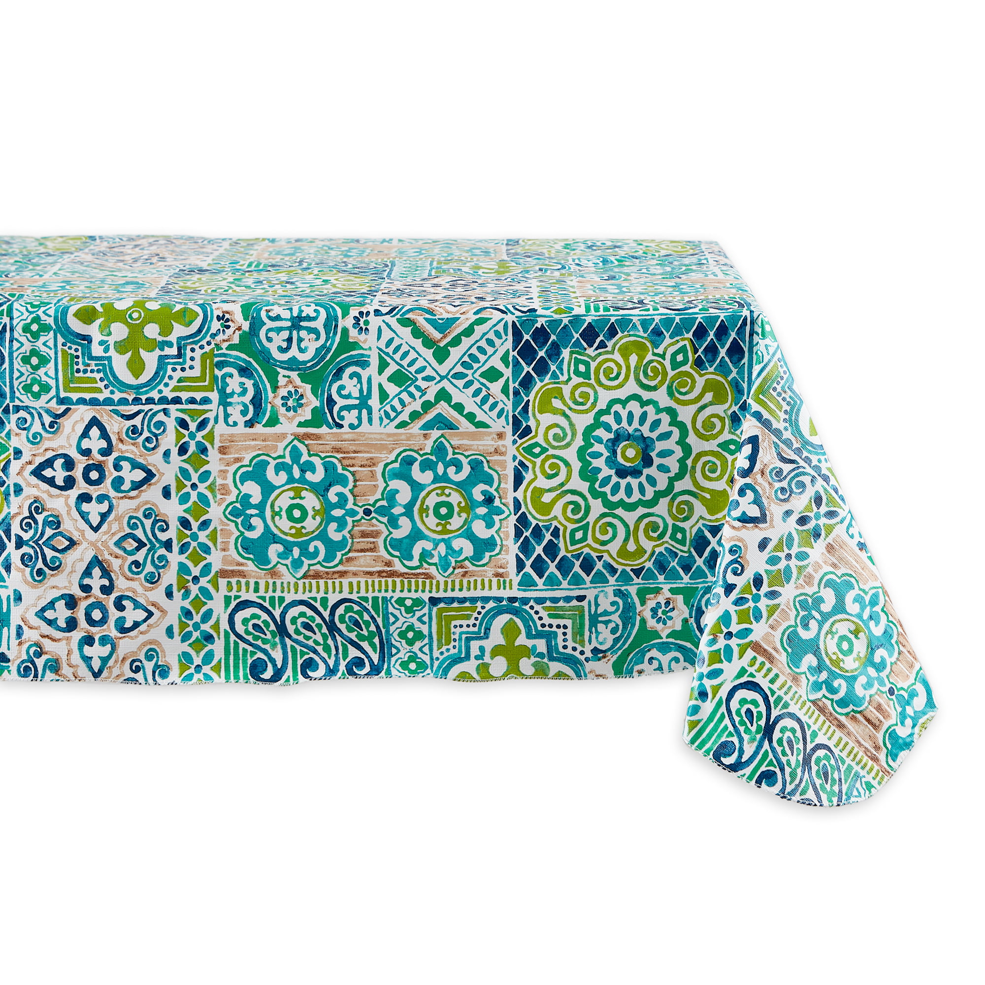 Picture of Design Imports 70362A 60 x 102 in. Spanish Tile Vinyl Tablecloth
