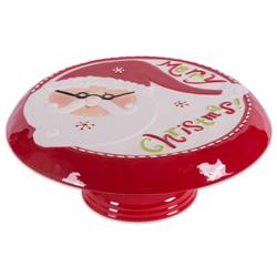 Picture of Design Imports CAMZ38004 Ceramic Santa Cake Plate with Stand