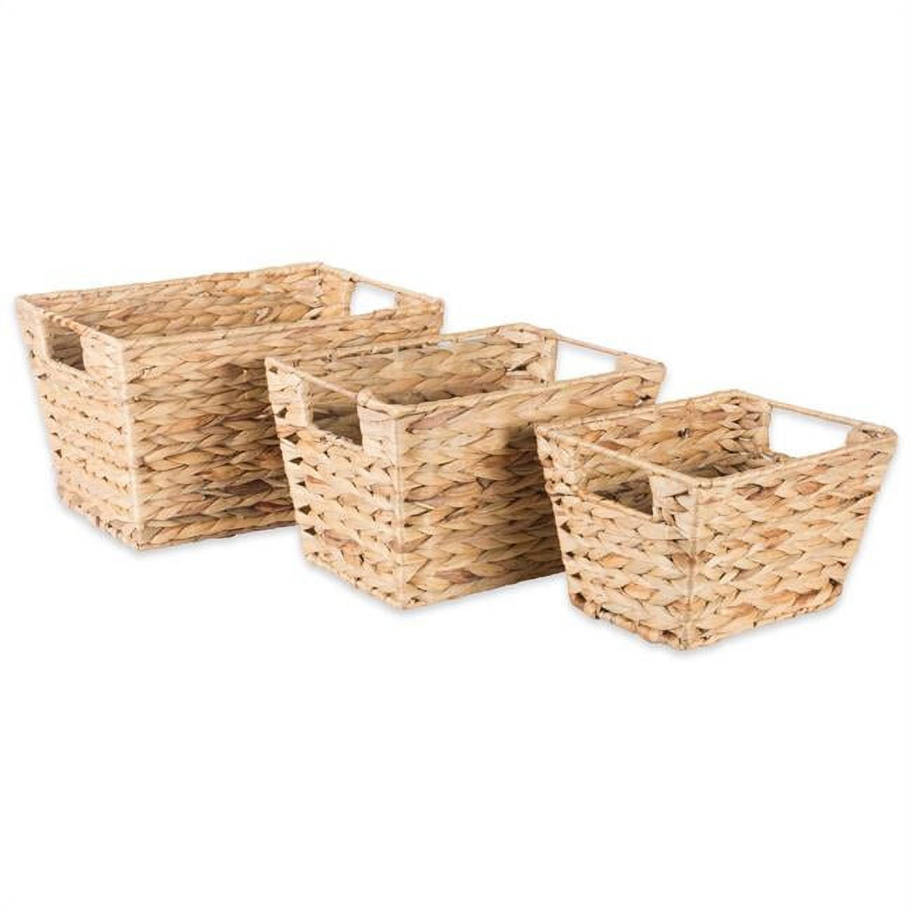 Picture of Design Imports Z02005 Assorted Water Hyacinth Basket - Set of 3