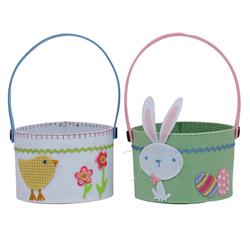 Picture of Design Imports CAMZ10784 Chick & Bunny Baskets - Set of 4