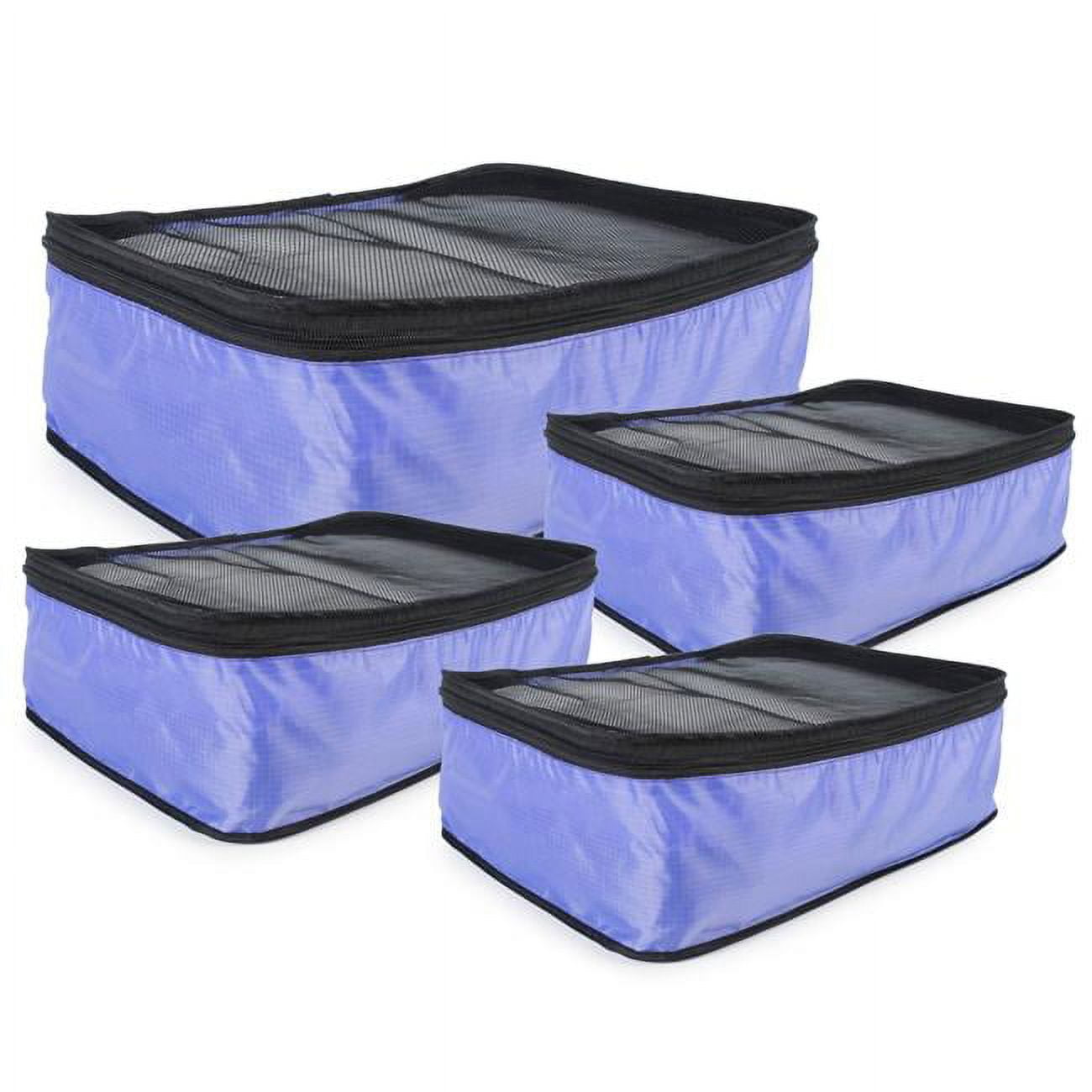 Picture of Design Imports Z02194 4 Piece Travel Organizer Cube Set, Purple